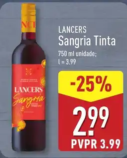ALDI Lancers sangria tinta promoção