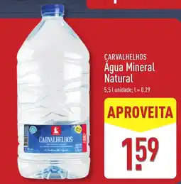 ALDI Carvalhelhos Água Mineral Natural promoção