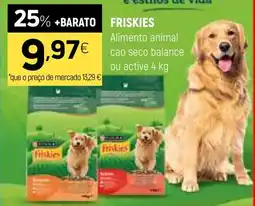 Coviran friskies alimento animal cao seco balance ou active 4 kg promoção