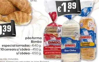 Bolama pão forma Bimbo promoção