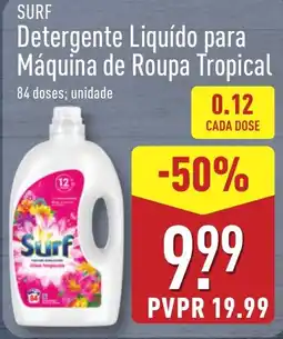 ALDI Surf Detergente Líquido para Máquina de Roupa Tropical promoção