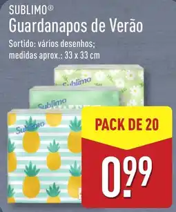 ALDI Guardanapos de Verão Sublimo promoção
