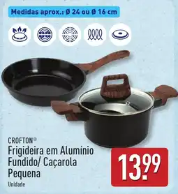 ALDI Crofton frigideira em alumínio fundido/caçarola pequena promoção