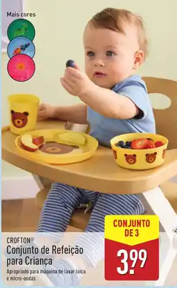 ALDI Crofton conjunto de refeição para criança promoção
