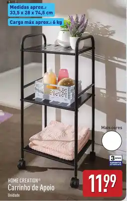 ALDI Home creation carrinho de apoio promoção