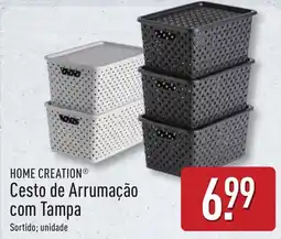ALDI Home creation cesto de arrumação com tampa promoção
