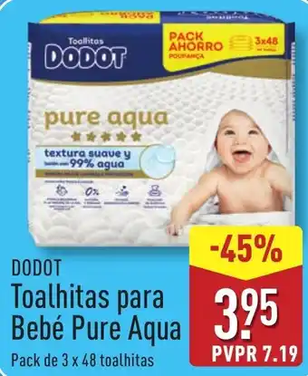Dodot toalhitas para bebé pure aqua
