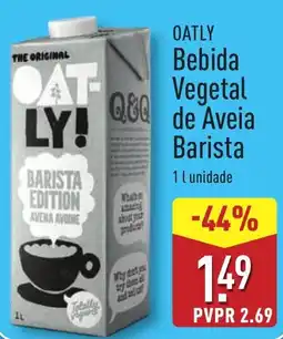 ALDI Oatly bebida vegetal de aveia barista promoção