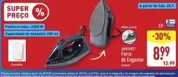 ALDI Ferro de engomar ambiano promoção