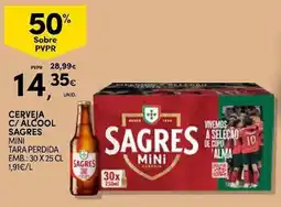 Continente Cerveja c/ álcool sagres mini promoção