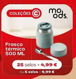 Continente Frasco térmico moods. promoção