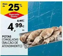 Continente potas congeladas (balcão de atendimento) promoção