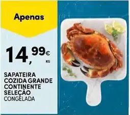 Continente Sapateira cozida grande continente seleção congelada promoção
