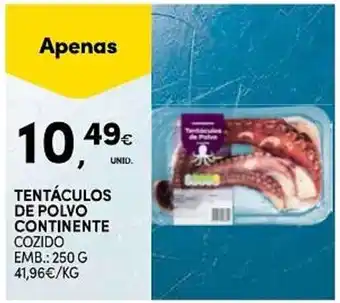 Continente Tentáculos de polvo continente promoção
