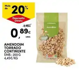Continente amendoim torrado continente promoção