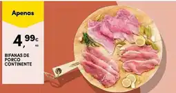 Continente Bifanas de porco continente promoção