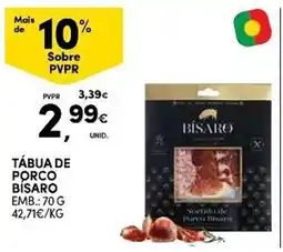 Continente Tábua de porco bisaro promoção