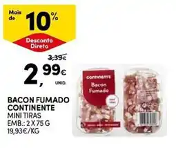 Continente Bacon fumado continente promoção