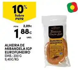 Continente Alheira de mirandela igp eurofumeiro promoção