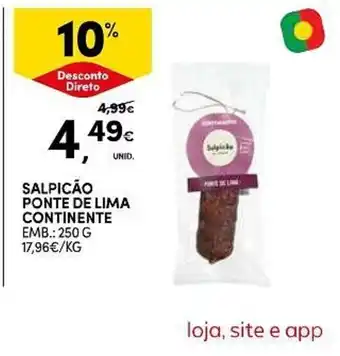 Continente Salpicão ponte de lima continente promoção