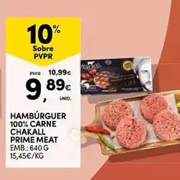 Continente Hambúrguer chakall promoção