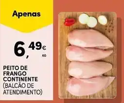 Continente Peito de frango continente promoção