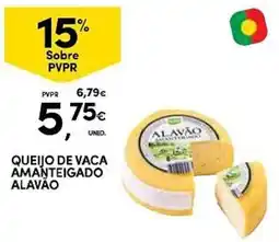 Continente queijo de vaca amanteigado alavão promoção