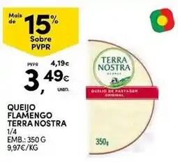 Continente queijo flamengo terra nostra promoção