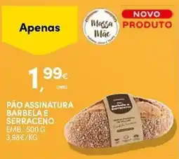 Continente Pão assinatura barbela e serraceno promoção