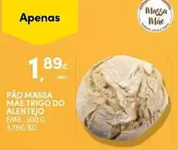 Continente Pão massa mãe trigo do alentejo promoção