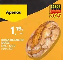Continente Broa de milho doce promoção