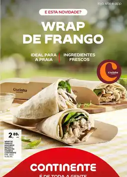 Continente wrap de frango cozinha continente promoção