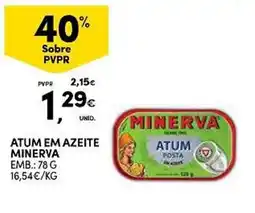 Continente atum em azeite minerva promoção