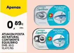 Continente Atum em posta ao natural continente equilíbrio promoção