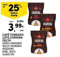 Continente Café torrado lote chavena delta promoção