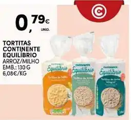 Continente Tortitas continente equilibrio arroz/milho promoção