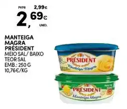 Continente Manteiga magra president promoção