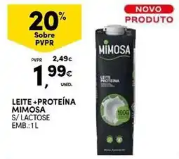 Continente leite + proteína mimosa s/ lactose promoção