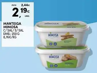 Continente Manteiga mimosa promoção