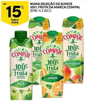 Continente Compal 100% fruta promoção