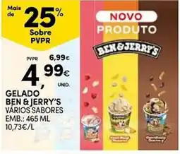 Continente gelado ben & jerry's vários sabores promoção