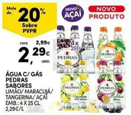 Continente água c/ gás pedras sabores promoção