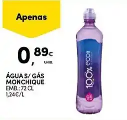 Continente Água s/ gás monchique promoção