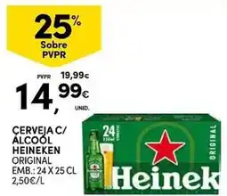 Continente Cerveja c/ álcool heineken original promoção