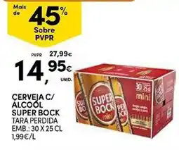 Continente Cerveja c/ alcool super bock promoção