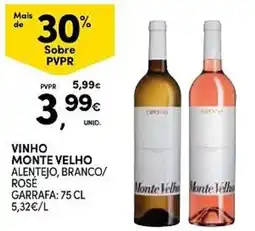 Continente vinho monte velho alentejo, branco/ rosé promoção