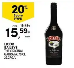 Continente Licor baileys the original promoção