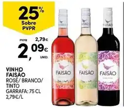 Continente vinho faisão rosé/branco/tinto promoção