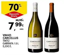 Continente Vinho cancellus tinto promoção