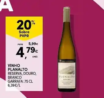 Continente vinho planalto reserva, douro, branco promoção